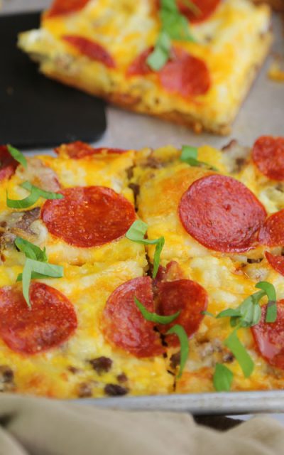 Breakfast Pizza for a Crowd