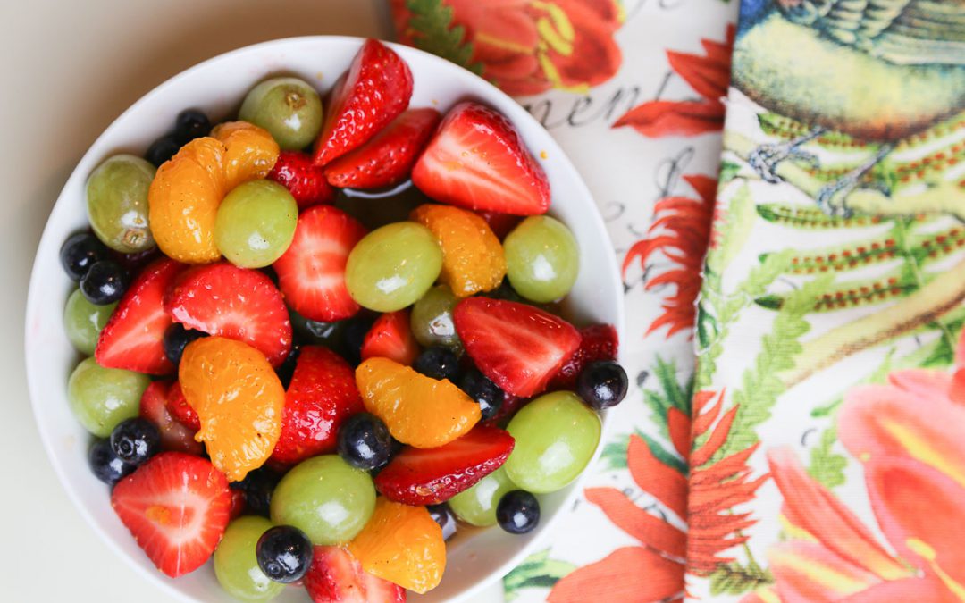 Fruit Salad with Orange Vanilla Bean Dressing