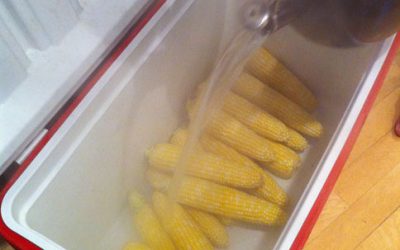Easy Cooler Corn on the Cob for a Crowd